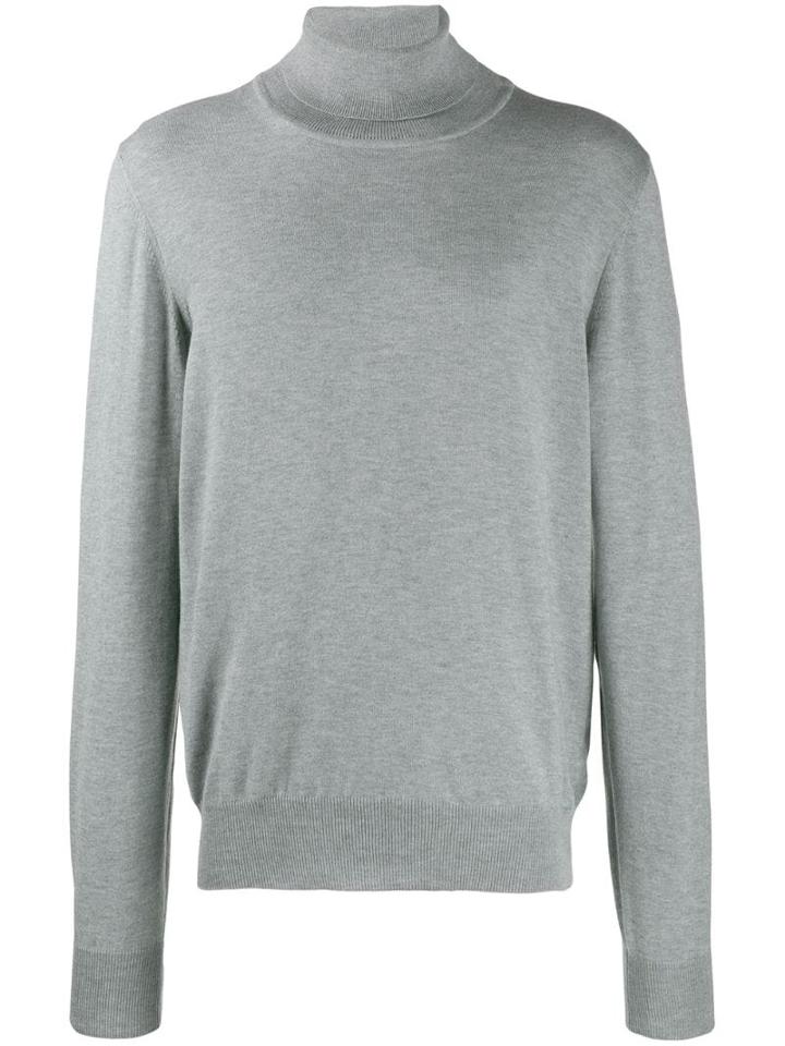 Maison Margiela Turtleneck Knitted Jumper - Grey