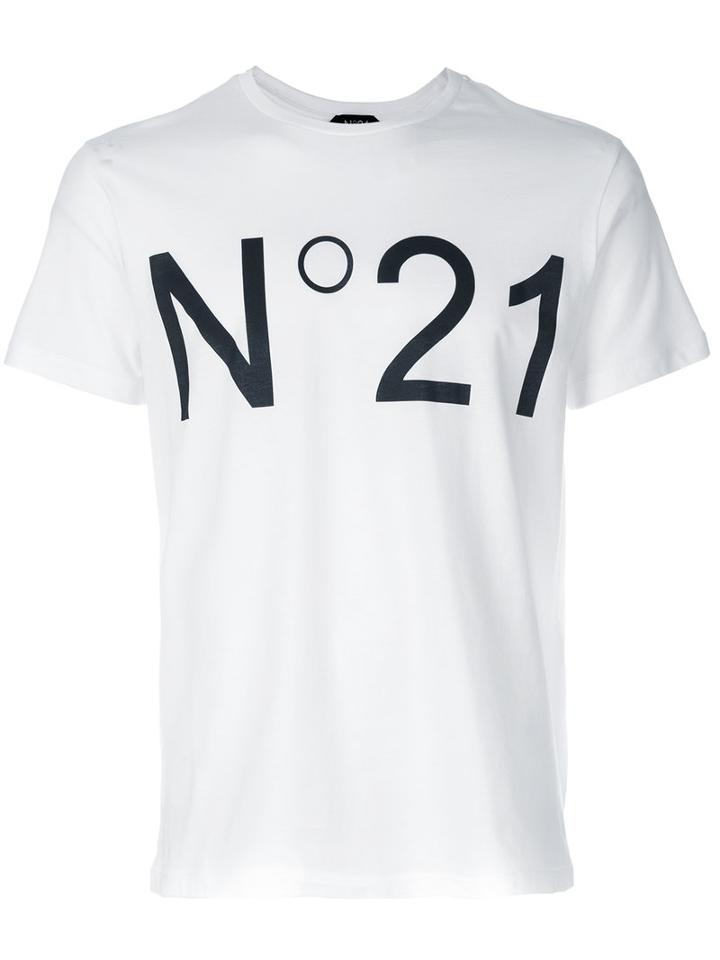 No21 - Logo Print T-shirt - Men - Cotton - Xl, White, Cotton