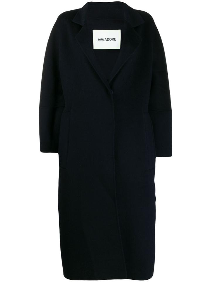 Ava Adore Single Breasted Coat - Blue