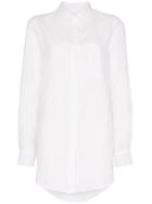 Asceno Long-line Shirt - White
