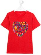 Stella Mccartney Kids Heart Print T-shirt, Girl's, Size: 14 Yrs, Red