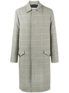 Marni Single Breasted Check Coat - Green