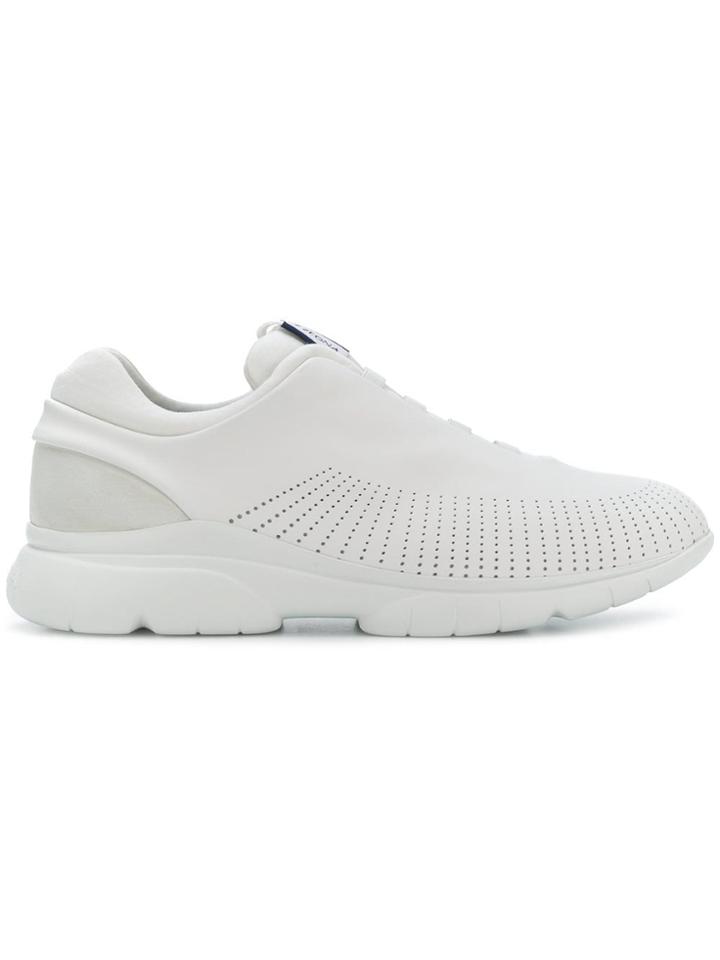 Ermenegildo Zegna Perforated Slip-on Sneakers - White