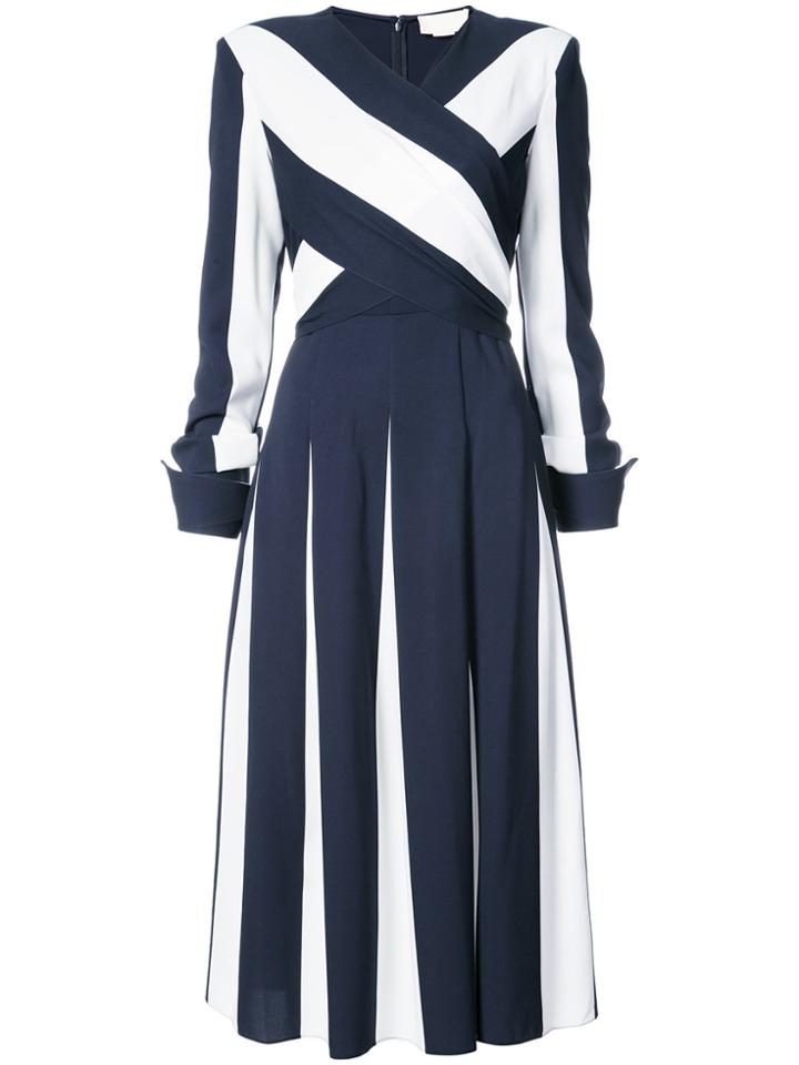 Monse Flared Crossover Dress - Blue