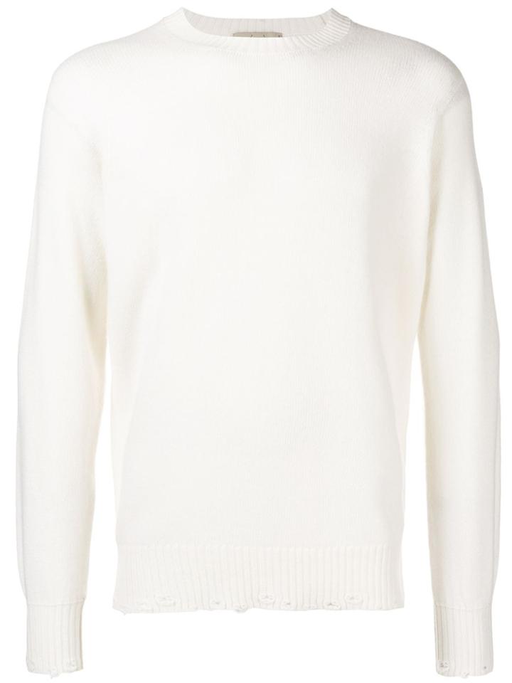 Maison Flaneur Crew Neck Jumper - Nude & Neutrals