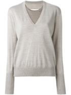Maison Margiela Layered Effect Sweater, Women's, Size: Small, Nude/neutrals, Wool
