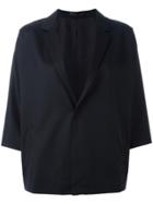Y's Three-quarters Boxy Blazer - Black