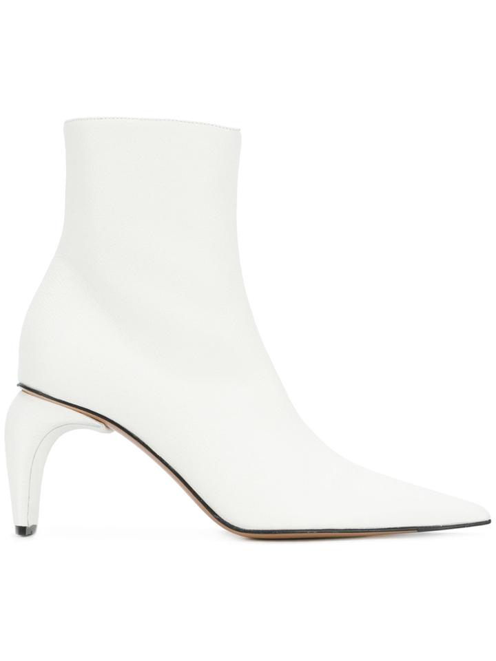 Misbhv Stiletto Ankle Boots - White