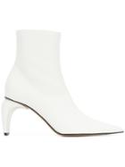 Misbhv Stiletto Ankle Boots - White
