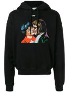 Off-white Kiss Print Hoodie - Black
