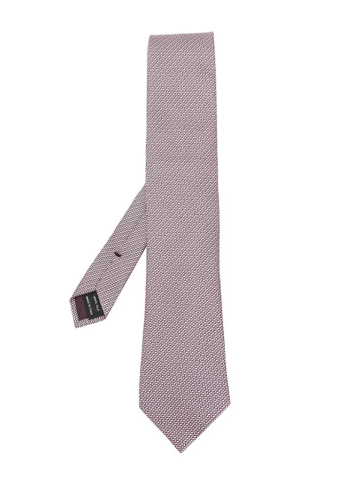 Tom Ford Woven Tie - Pink & Purple