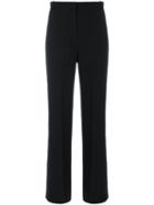 Victoria Victoria Beckham - Scalloped Edge Trousers - Women - Silk/polyester - 6, Black, Silk/polyester