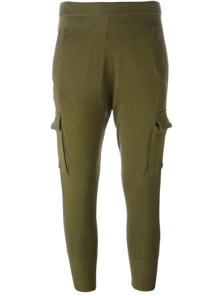 Diesel Drop-crotch Pocket Detail Cuffed Skinny Joggers