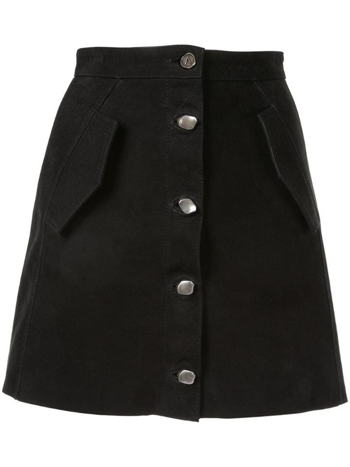 Aje Leather Mini Skirt - Black