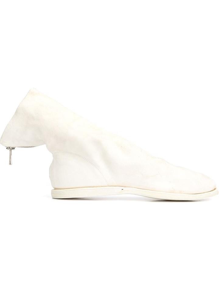 Guidi Slip On Zip Back Ankle Boots