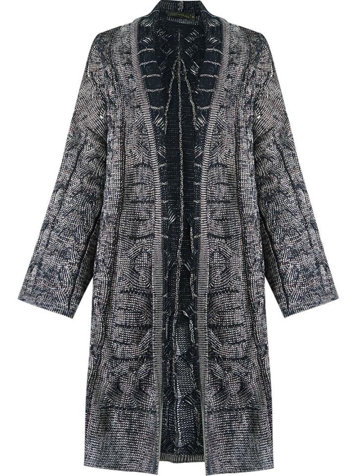 Cecilia Prado Open Front Knitted Cardi-coat, Women's, Size: Pp, Blue, Acrylic/polyamide/viscose