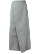 Charlie May Asymmetric Skirt, Women's, Size: 10, Grey, Cotton