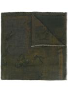 Ziggy Chen Tile Print Scarf - Green