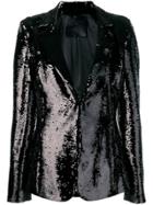 Philipp Plein Sequin Embellished Blazer - Black
