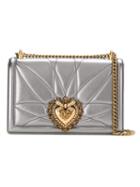 Dolce & Gabbana Sacred Heart Shoulder Bag - Silver