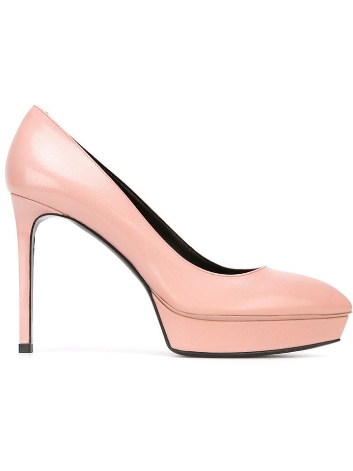 Saint Laurent Janis Pumps, Women's, Size: 38, Pink/purple, Leather