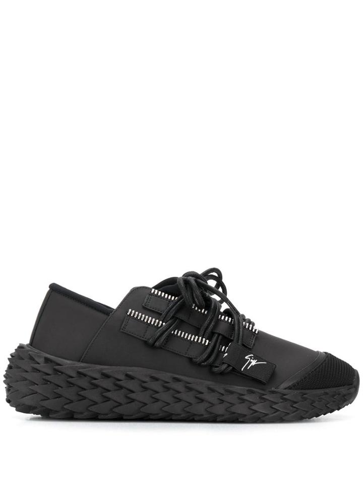 Giuseppe Zanotti Oversize Zip Trainers - Black