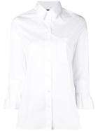 Neil Barrett Cropped Sleeve Shirt - White