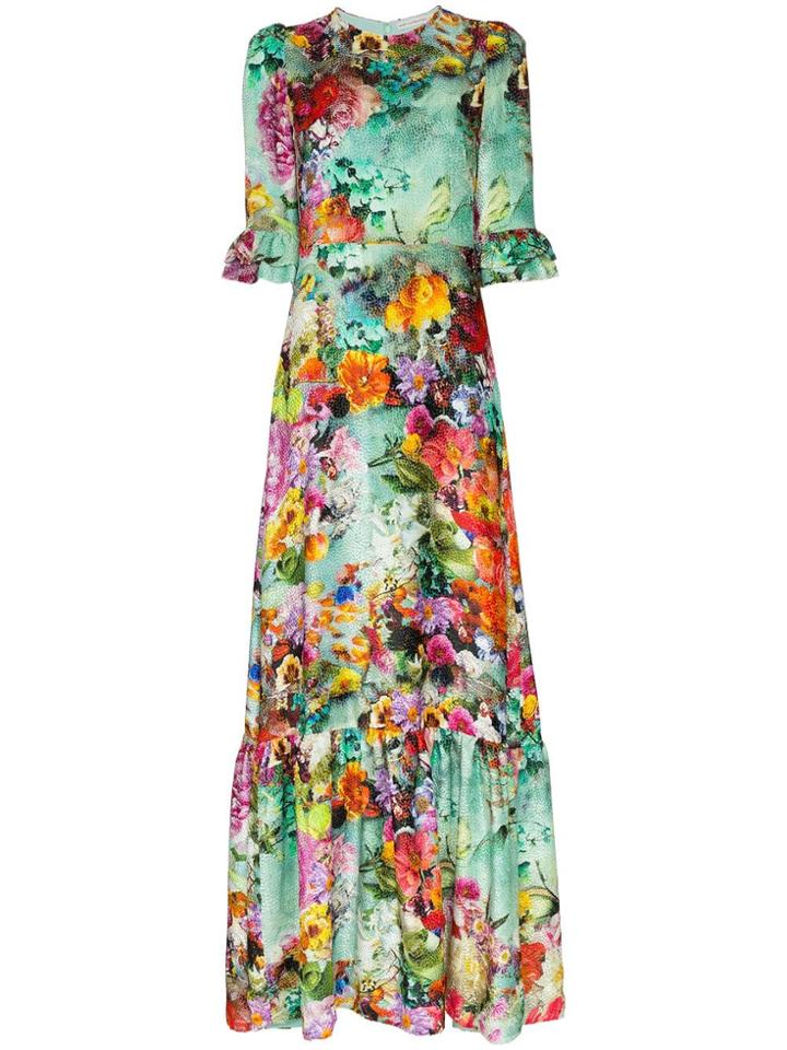 Mary Katrantzou Floral Print Maxi Dress - Multicolour
