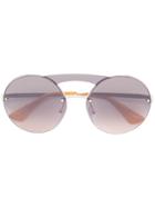 Prada Eyewear Classic Round Sunglasses - Metallic