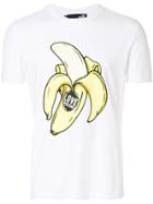 Love Moschino Banana Print T-shirt - White