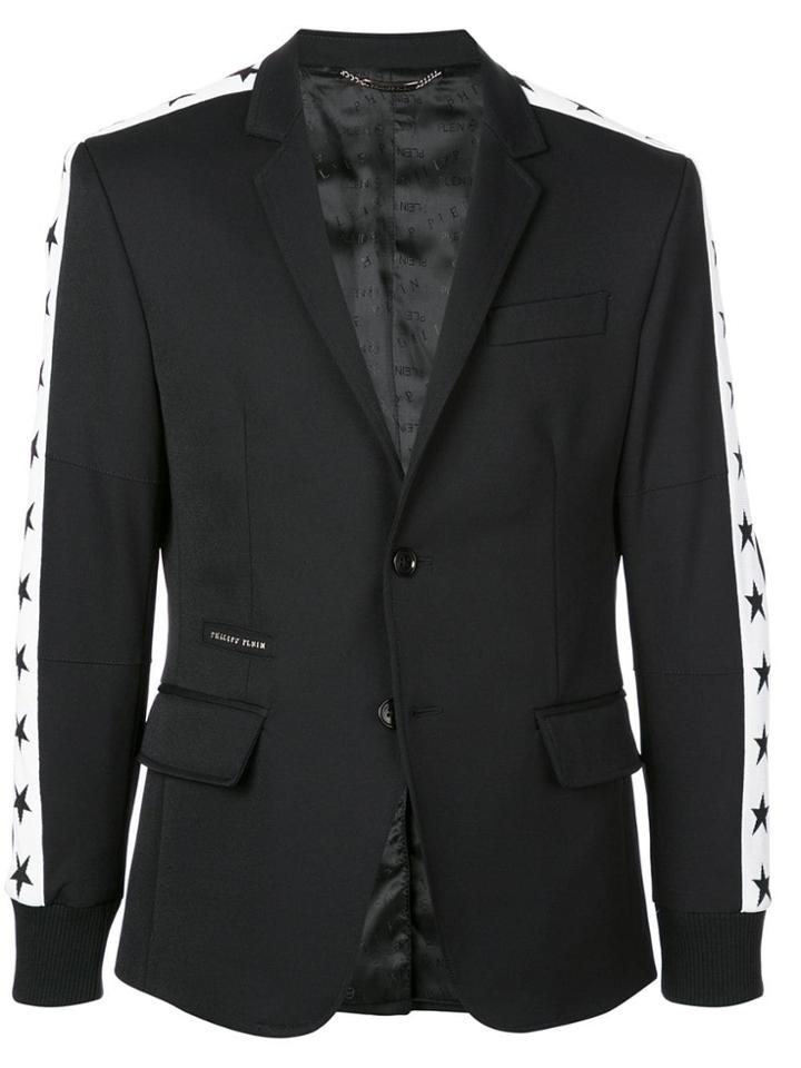 Philipp Plein Star Stripe Blazer - Black