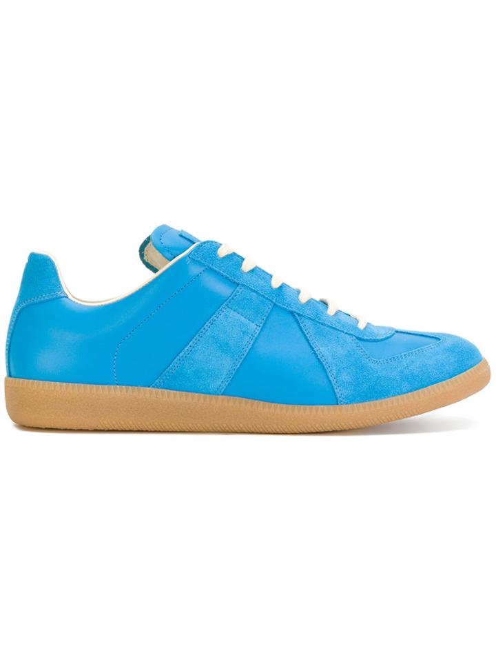 Maison Margiela Classic Lace-up Sneakers - Blue