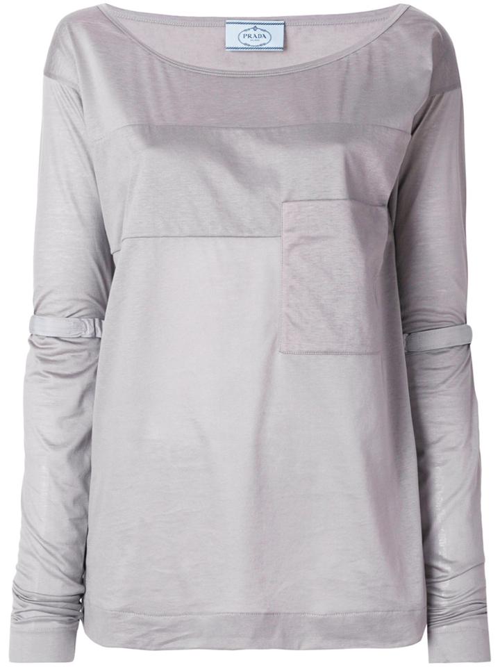 Prada Long Sleeve T-shirt - Grey