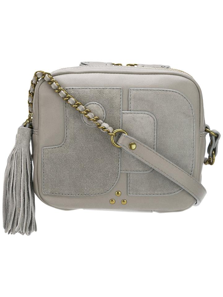Jérôme Dreyfuss Pascal Bag, Women's, Grey, Cotton/calf Leather/lamb Skin