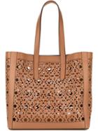 Max Mara Laser Cut Detail Tote