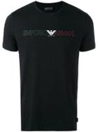 Emporio Armani Slim-fit Logo T-shirt - Black