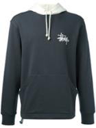 Stussy Two-tone Hoodie, Men's, Size: Small, Grey, Cotton