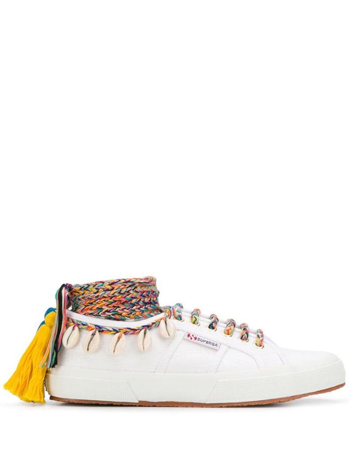 Alanui Alanui X Superga Cowrie Shell Sneakers - White