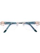 Cazal - Square Glasses - Women - Acetate/titanium - One Size, Green, Acetate/titanium