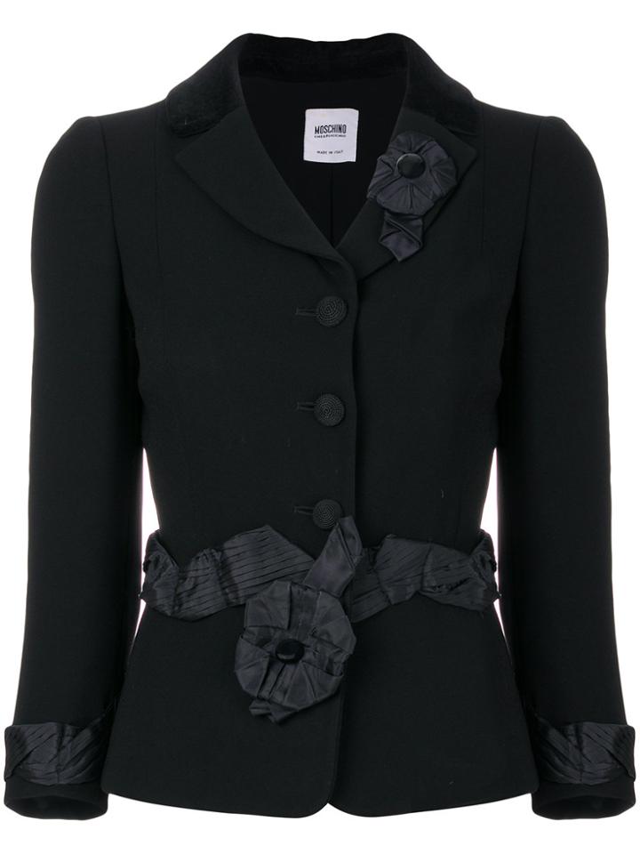 Moschino Vintage Belted Jacket - Black
