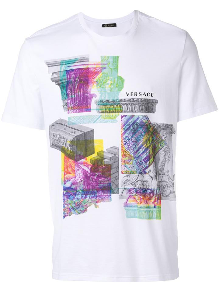 Versace Collage Print Logo T-shirt - White