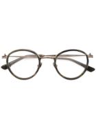 Kiton Tortoise Shell Round Frames - Green