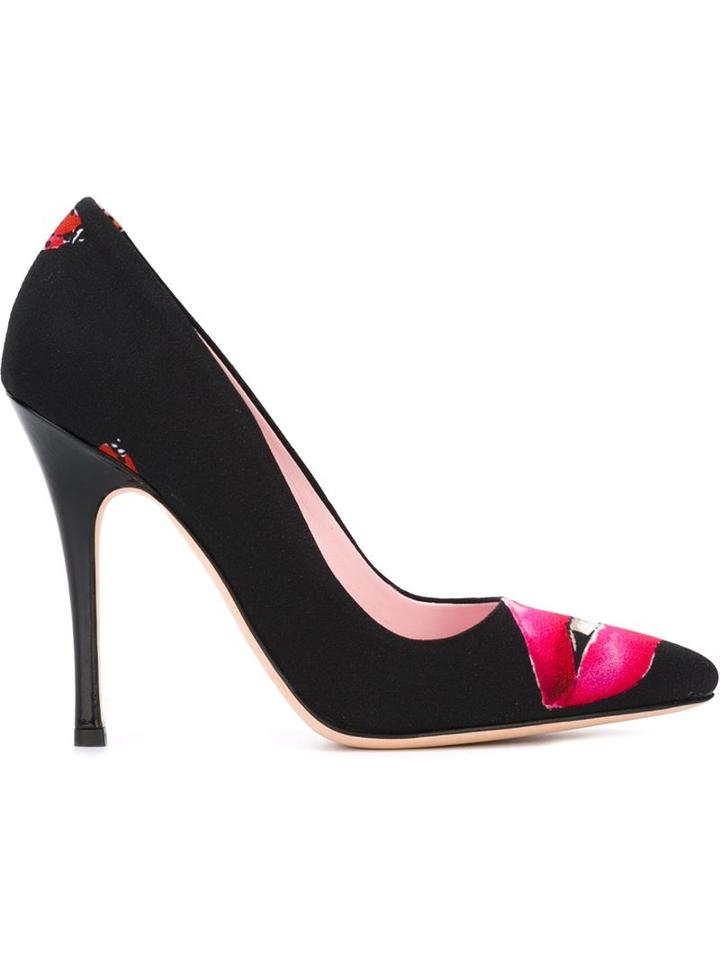 Giamba Lip Print Stiletto Pumps
