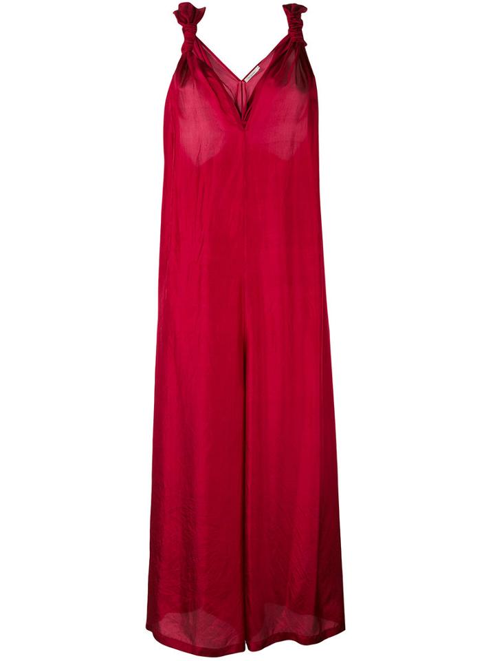 Mes Demoiselles - 'louvre' Jumpsuit - Women - Silk - 38, Red, Silk