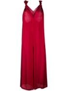 Mes Demoiselles - 'louvre' Jumpsuit - Women - Silk - 38, Red, Silk