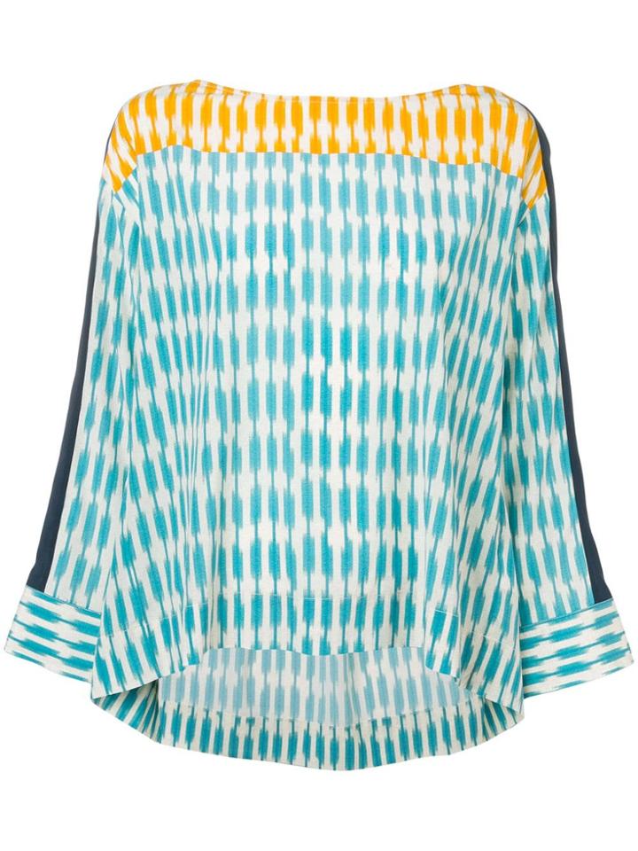 Steffen Schraut Printed High Low Blouse - Orange