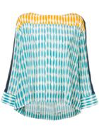 Steffen Schraut Printed High Low Blouse - Orange