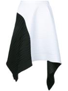 Proenza Schouler - Asymmetric Pleated Skirt - Women - Polyester/spandex/elastane - 6, Black, Polyester/spandex/elastane