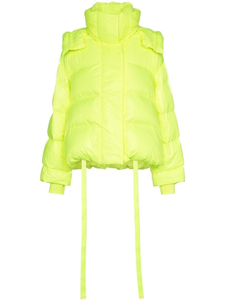 Juun.j Short Padded Feather Down Puffer Jacket - Yellow