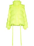 Juun.j Short Padded Feather Down Puffer Jacket - Yellow